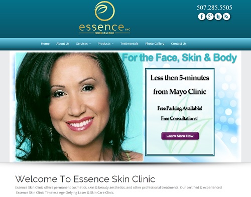 Website Essence Skin Clinic